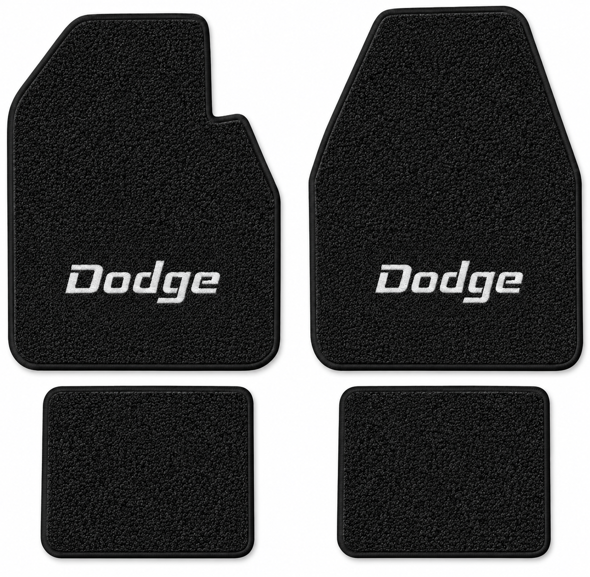 1966-1970 Dodge Charger Auto Loop Floor Mats with Embroidered Logo Choices - 4-Piece - product details image 12
