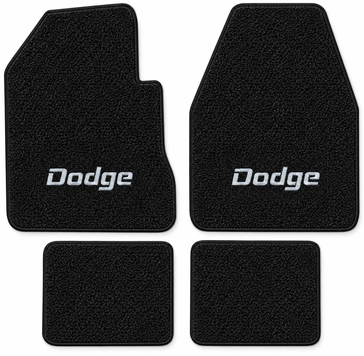 1971-1973 Dodge Charger 4spd Loop Floor Mats with Embroidered Logo Choices - 4-Piece - product details image 12