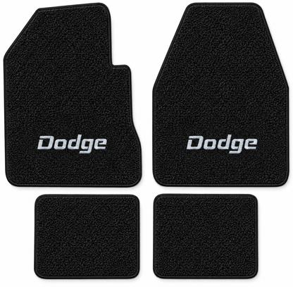 1971-1973 Dodge Charger 4spd Loop Floor Mats with Embroidered Logo Choices - 4-Piece - product details image 12