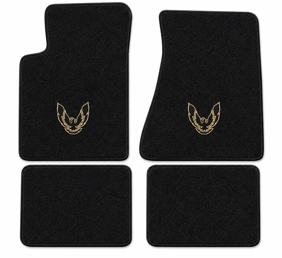 1982-84 Pontiac Firebird Trans Am Molded Floor Mats with Embroidered Logo Choices - 4-Piece - product details image 9