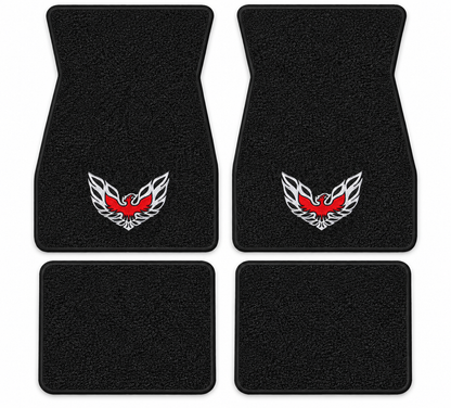 1970-1973 Pontiac Firebird Trans Am Loop Floor Mats with Embroidered Logo Choices - 4-Piece - product details image 9