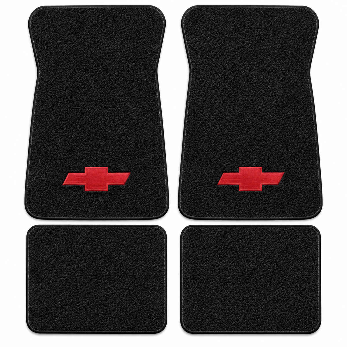 1971-1973 Chevy Impala Loop Floor Mats with Embroidered Logo Choices - 4-Piece - product details image 14
