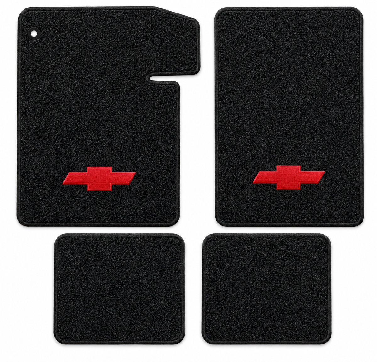 1964-1967 Chevy Chevelle Loop Floor Mats with Embroidered Logo Choices - 4-Piece - product details image 21