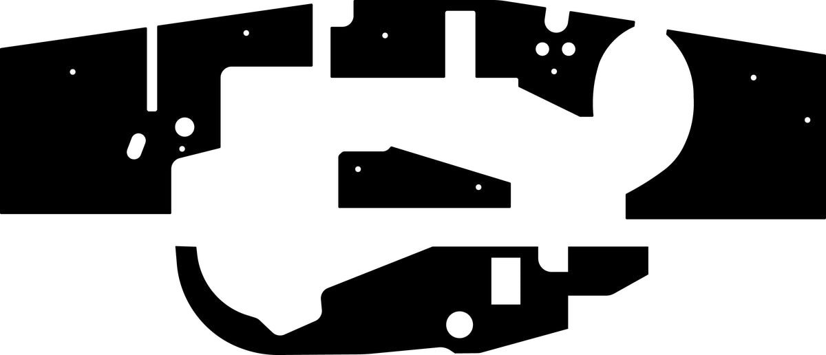 1963-1966 Dodge, Plymouth Dart and Valiant, Factory Air Conditioning, Flat Insulated Firewall Pad by QuietRide