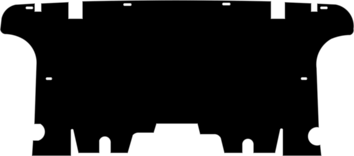 1967-1968 Ford Mustang Coupe ABS Seat Divider/Insulated by QuietRide