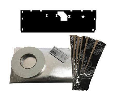 1969-1970 Ford Mustang Fastback Fastback Pre-Cut 2-Door Damper Barrier Shield Kit by QuietRide