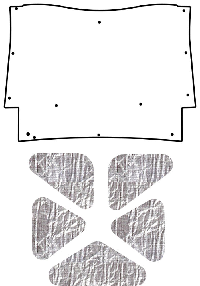1961-1963 Ford Thunderbird Coupe, Convertible Trunk Lid Liner & Insulation Kit by QuietRide