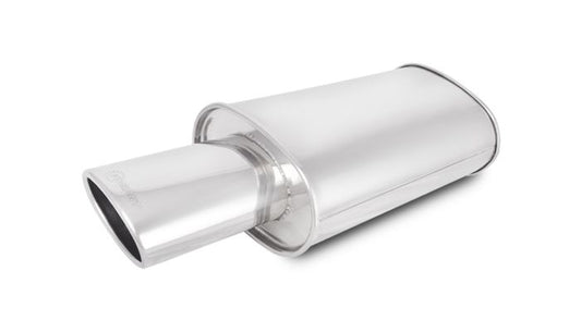 Vibrant Performance 1034 STREETPOWER Oval Muffler w/ 4.5" x 3" Oval Angle Cut Tip (2.5" inlet)