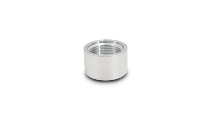 Vibrant Performance 11161 Female -6AN Aluminum Weld Bung (9/16" - 18 Thread - 7/8" Flange OD)