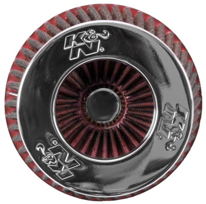 K&N 3" to 4" Round Tapered Universal Air Intake Cone Filter Chrome Truck/Car/SUV
