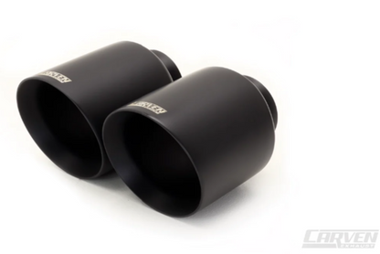 Carven Exhaust 5" Tip Replacement Set Ceramic Black for 2015-21 Charger CD1003