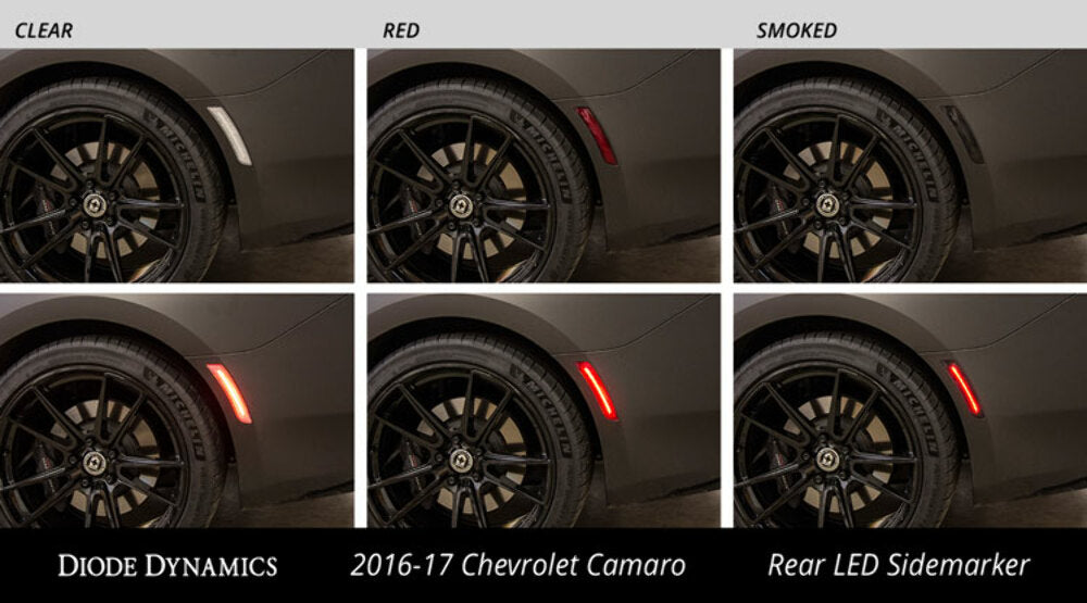 Diode Dynamics LED Sidemarkers Smoked Set For 2016-2022 Camaro DD5063