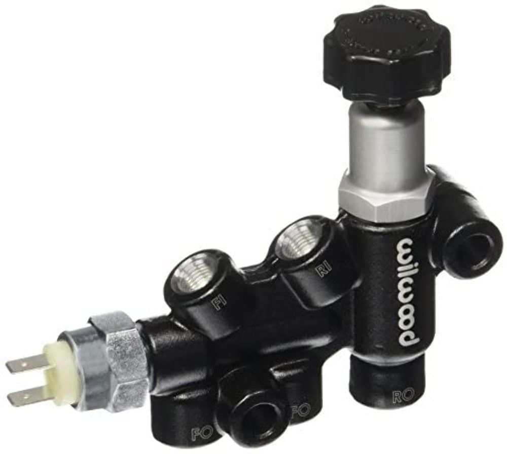 Wilwood Aluminum/Steel Knob Adjustable Combination Proportioning Valve 260-11179