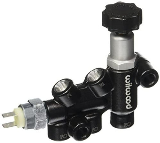 Wilwood Aluminum/Steel Knob Adjustable Combination Proportioning Valve 260-11179