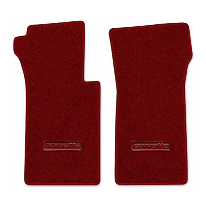 Illustration of 1966 Chevrolet Corvette floor mats with the #D008 Die-Electric 1976-82 Corvette l...