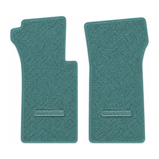 Illustration of 1965 Chevrolet Corvette floor mats with the #D008 Die-Electric 1976-82 Corvette l...