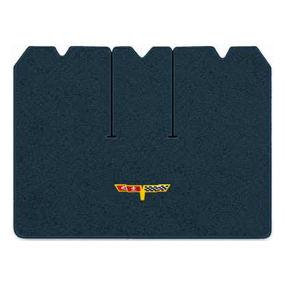 Illustration of 1978 Chevrolet Corvette cargo mat with the #12 Corvette Flags logo in Cutpile 403...