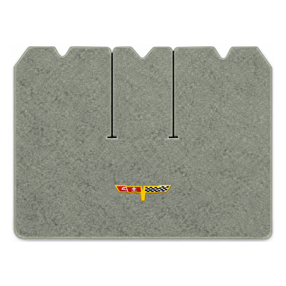 Illustration of 1978 Chevrolet Corvette cargo mat with the #12 Corvette Flags logo in Cutpile 466...
