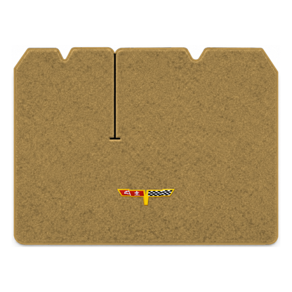 Illustration of 1982 Chevrolet Corvette cargo mat with the #12 Corvette Flags logo in Cutpile 703...