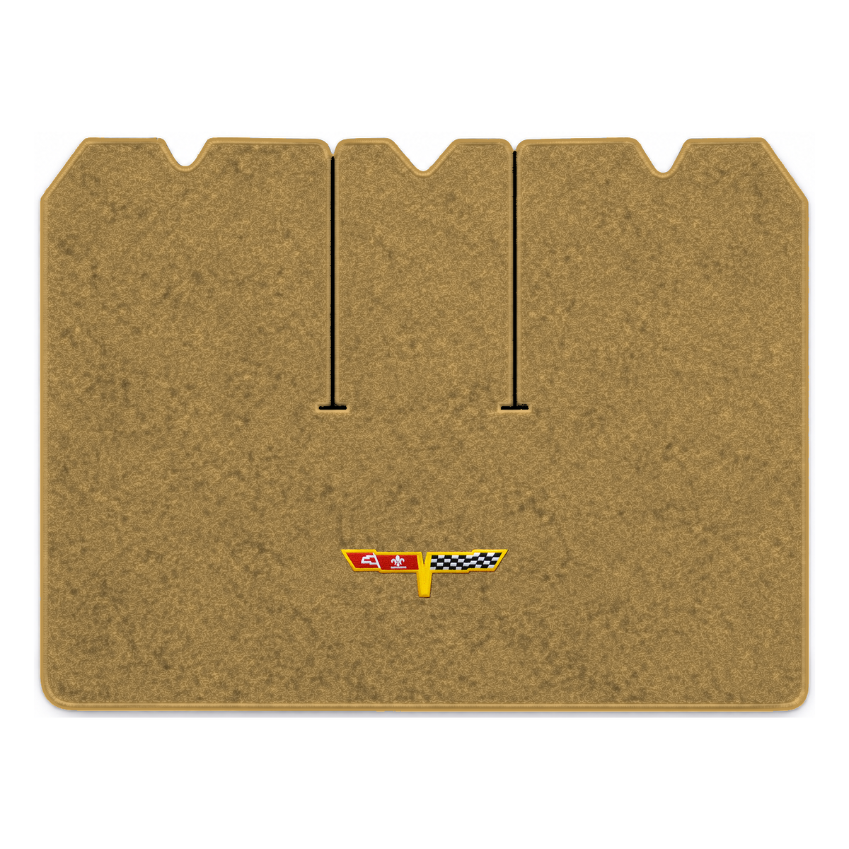 Illustration of 1978 Chevrolet Corvette cargo mat with the #12 Corvette Flags logo in Cutpile 703...