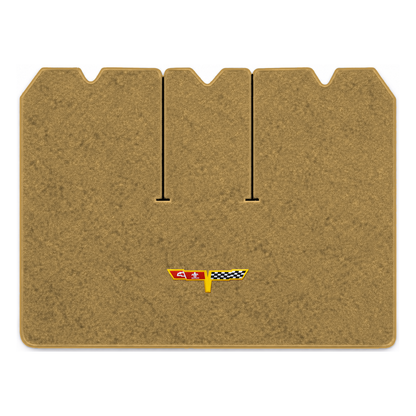 Illustration of 1978 Chevrolet Corvette cargo mat with the #12 Corvette Flags logo in Cutpile 703...