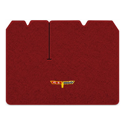 Illustration of 1982 Chevrolet Corvette cargo mat with the #12 Corvette Flags logo in Cutpile 703...