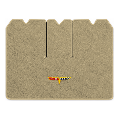 Illustration of 1978 Chevrolet Corvette cargo mat with the #12 Corvette Flags logo in Cutpile 708...