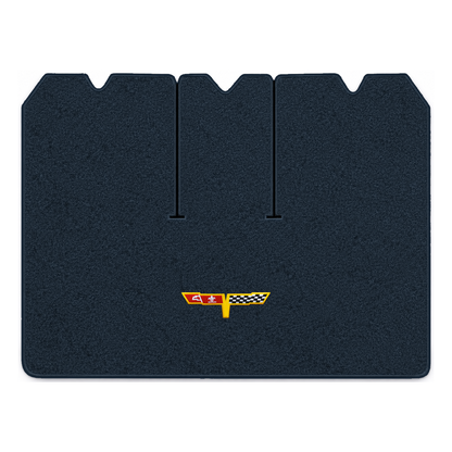 Illustration of 1978 Chevrolet Corvette cargo mat with the #12 Corvette Flags logo in Cutpile 762...