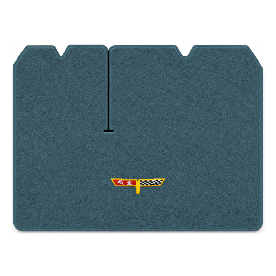 Illustration of 1982 Chevrolet Corvette cargo mat with the #12 Corvette Flags logo in Cutpile 776...