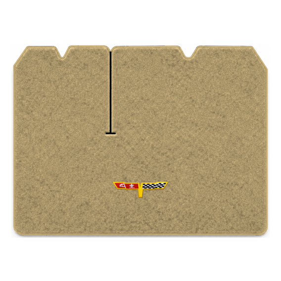 Illustration of 1982 Chevrolet Corvette cargo mat with the #12 Corvette Flags logo in Cutpile 776...