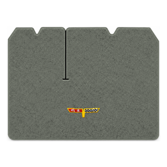 Illustration of 1982 Chevrolet Corvette cargo mat with the #12 Corvette Flags logo in Cutpile 802...