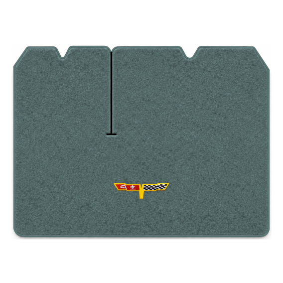 Illustration of 1982 Chevrolet Corvette cargo mat with the #12 Corvette Flags logo in Cutpile 804...