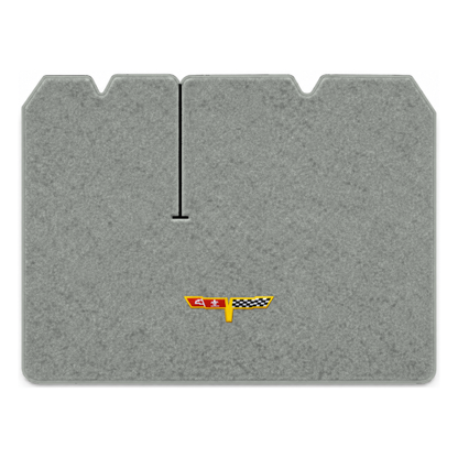 Illustration of 1982 Chevrolet Corvette cargo mat with the #12 Corvette Flags logo in Cutpile 804...