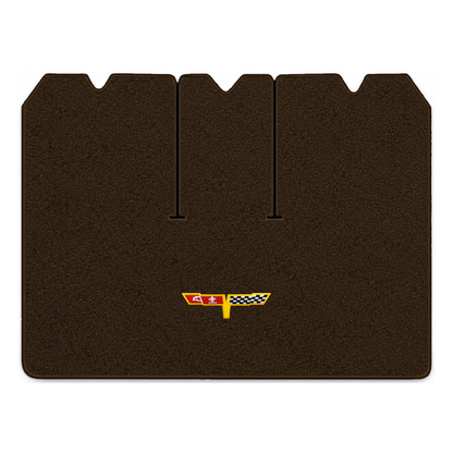 Illustration of 1978 Chevrolet Corvette cargo mat with the #12 Corvette Flags logo in Cutpile 810...