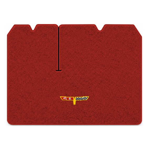Illustration of 1982 Chevrolet Corvette cargo mat with the #12 Corvette Flags logo in Cutpile 835...