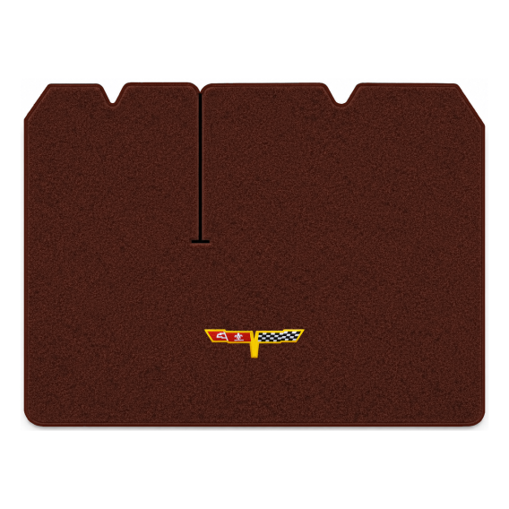 Illustration of 1982 Chevrolet Corvette cargo mat with the #12 Corvette Flags logo in Cutpile 875...