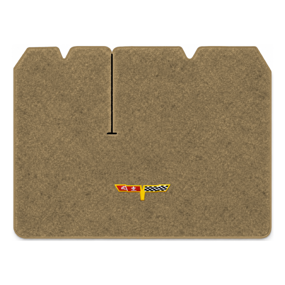 Illustration of 1982 Chevrolet Corvette cargo mat with the #12 Corvette Flags logo in Essex 1004A...