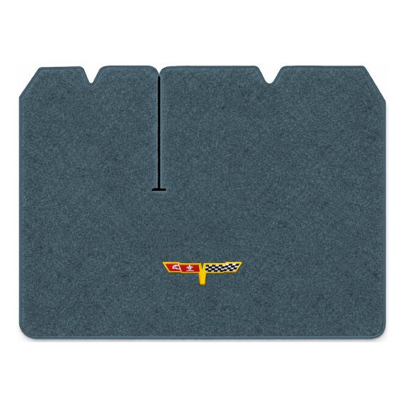 Illustration of 1982 Chevrolet Corvette cargo mat with the #12 Corvette Flags logo in Essex 1017A...