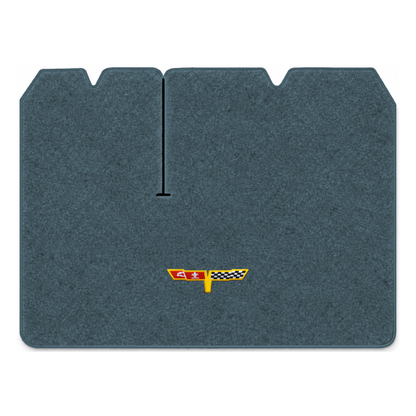 Illustration of 1982 Chevrolet Corvette cargo mat with the #12 Corvette Flags logo in Essex 1017A...