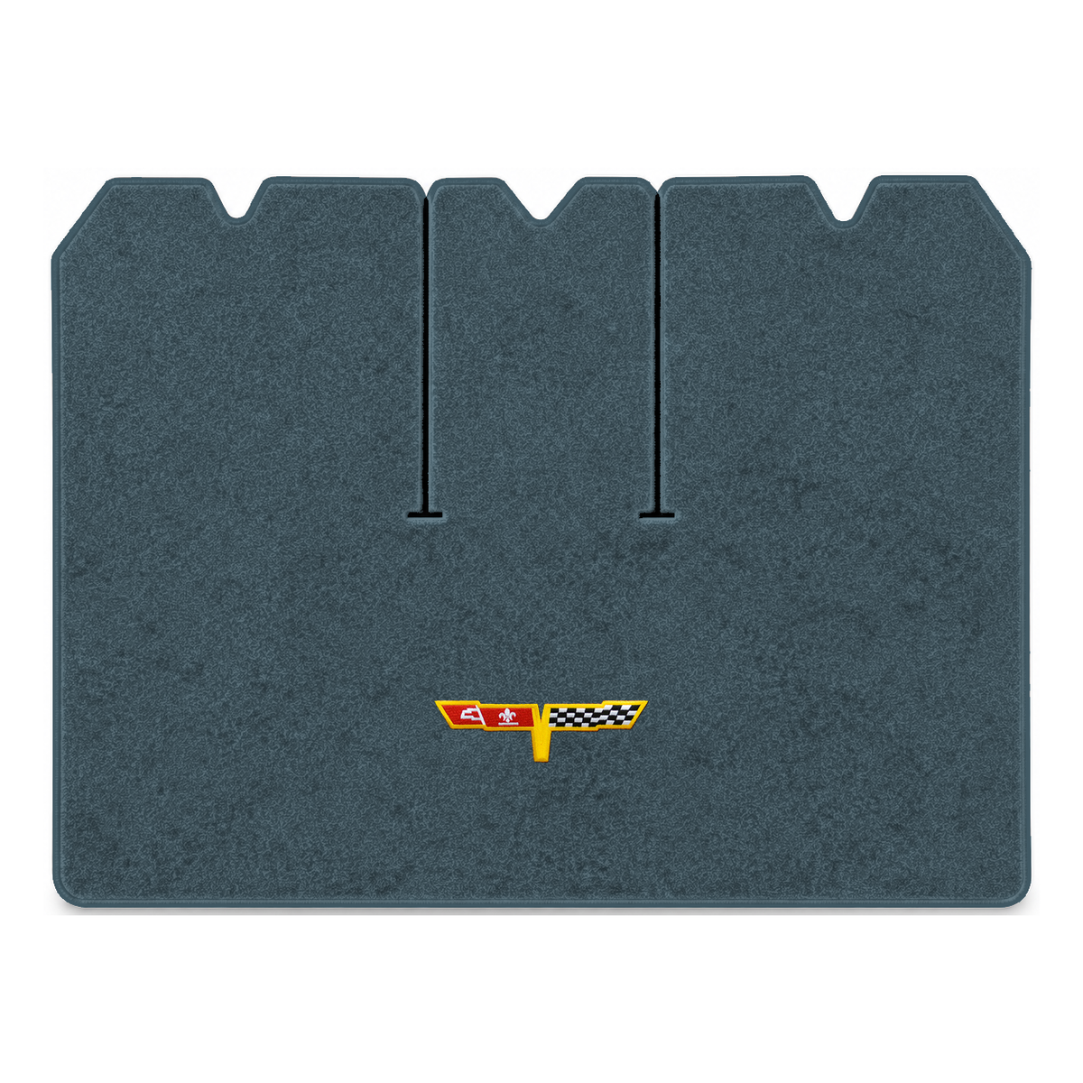 Illustration of 1978 Chevrolet Corvette cargo mat with the #12 Corvette Flags logo in Essex 1017A...