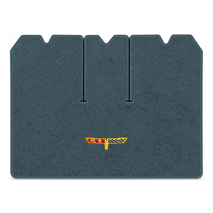 Illustration of 1978 Chevrolet Corvette cargo mat with the #12 Corvette Flags logo in Essex 1017A...