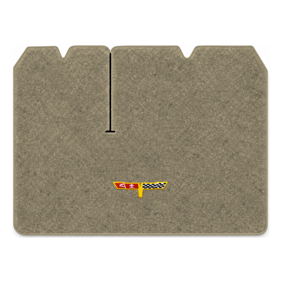 Illustration of 1982 Chevrolet Corvette cargo mat with the #12 Corvette Flags logo in Essex 1035A...