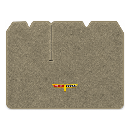 Illustration of 1982 Chevrolet Corvette cargo mat with the #12 Corvette Flags logo in Essex 1035A...