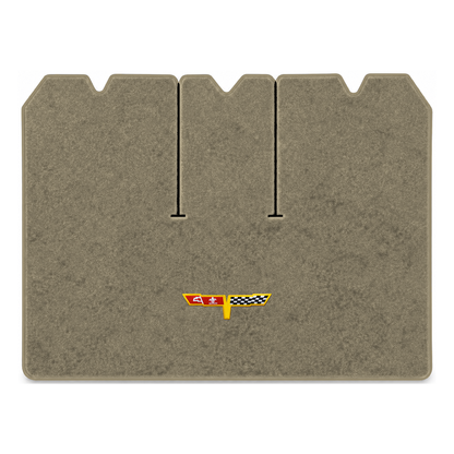 Illustration of 1978 Chevrolet Corvette cargo mat with the #12 Corvette Flags logo in Essex 1035A...