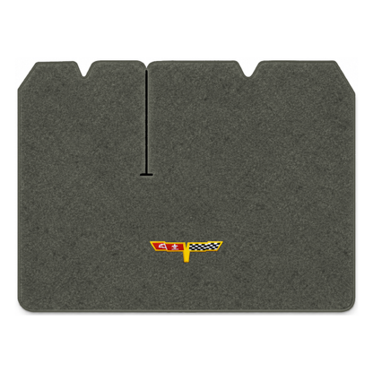 Illustration of 1982 Chevrolet Corvette cargo mat with the #12 Corvette Flags logo in Essex 1038A...