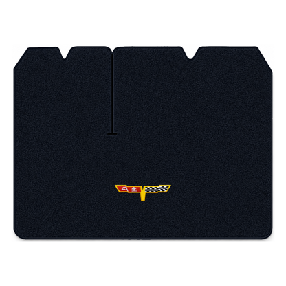Illustration of 1982 Chevrolet Corvette cargo mat with the #12 Corvette Flags logo in Essex 1044A...