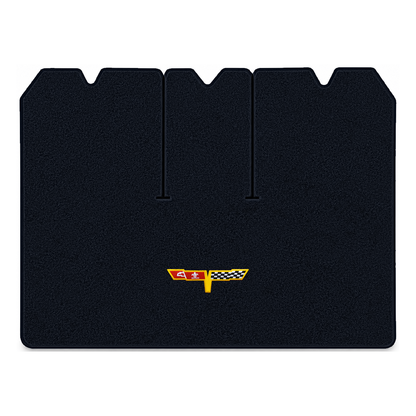 Illustration of 1978 Chevrolet Corvette cargo mat with the #12 Corvette Flags logo in Essex 1044A...