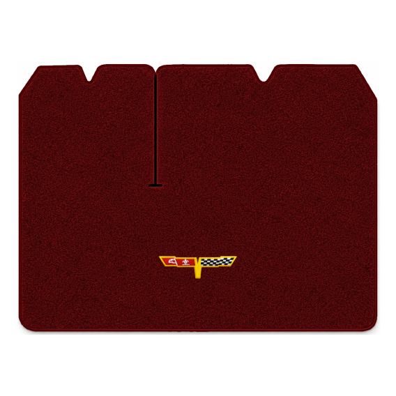 Illustration of 1982 Chevrolet Corvette cargo mat with the #12 Corvette Flags logo in Essex 1045A...