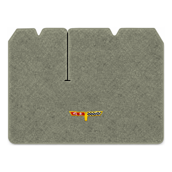 Illustration of 1982 Chevrolet Corvette cargo mat with the #12 Corvette Flags logo in Essex 1053A...