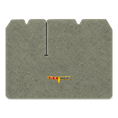 Illustration of 1982 Chevrolet Corvette cargo mat with the #12 Corvette Flags logo in Essex 1053A...